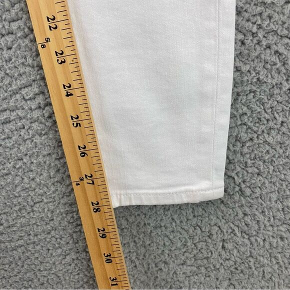 Frame Denim Le Skinny de Jeanne Women's White Mid-Rise Ankle Jeans | Size: 25 - Picture 10 of 16